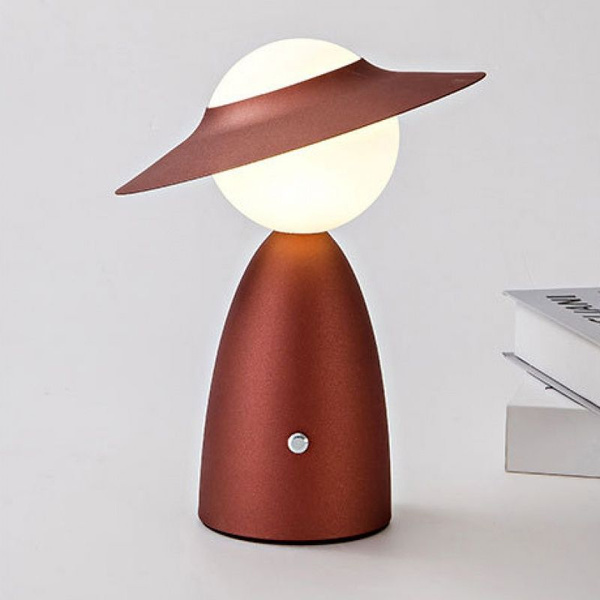 Лампа настольная светодиодная led интерьерная - в дом и офис/красный ...