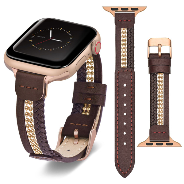 Женские наручные часы iWatch series 987654321SE с плетеным ремешком и ...
