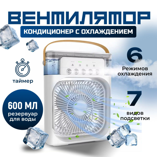 Настольный вентилятор увлажнитель SHELEVAR охладитель воздуха, мини ...