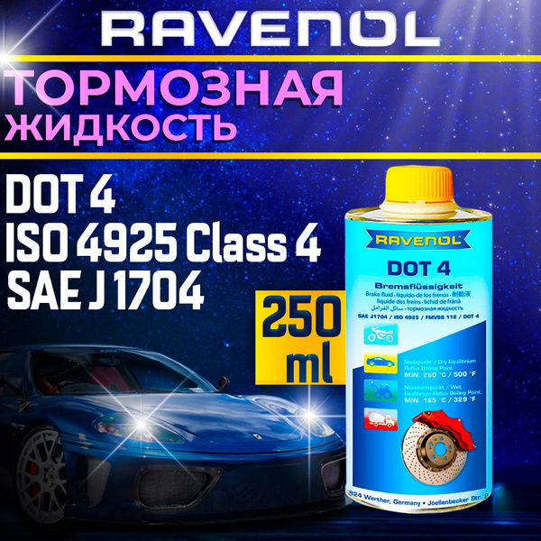 Жидкость тормозная RAVENOL DOT 4 DOT 4 - купить по доступной цене в ...