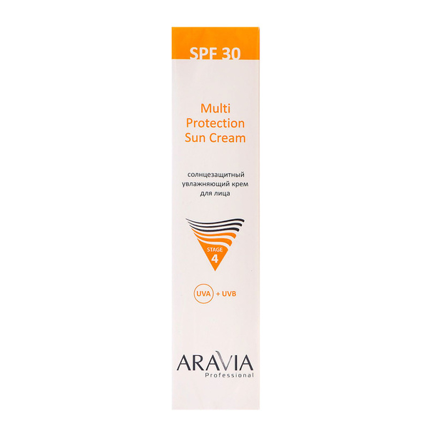 Крем для лица солнцезащитный SPF 30 Aravia Professional увлажняющий ...