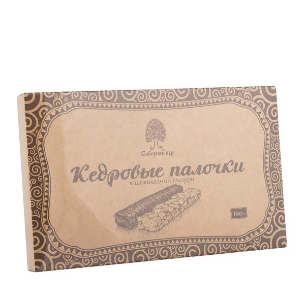 Конфеты в шоколадной глазури Кедровые палочки , Сибирский кедр , 190 г ...