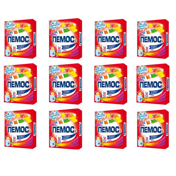 Пемос Стиральный порошок, Color, автомат, 350 гр.,12 шт. - купить с ...