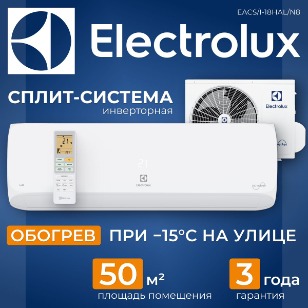 Сплит-система Electrolux инверторная LOFT DC Inverter EACS/I-18HAL/N8 ...