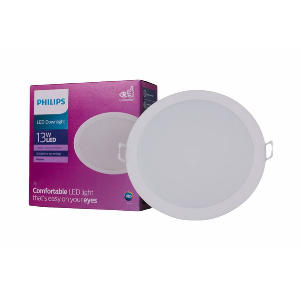 Светильник потолочный светодиодный встраиваемый Philips LED 13 Ватт ...