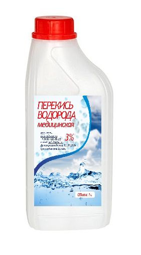 Перекись водорода 3%, 1 литр - купить с доставкой по выгодным ценам в ...