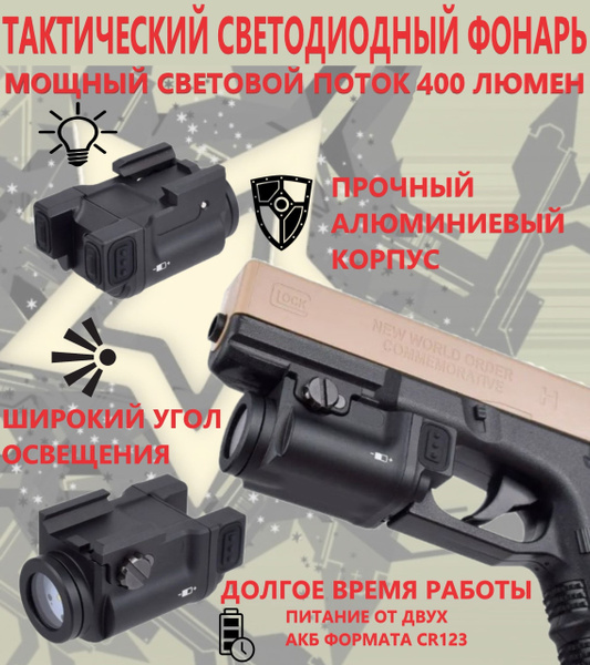 Фонарь светодиодный подствольный "Клещ-1С" купить на OZON по низкой ...