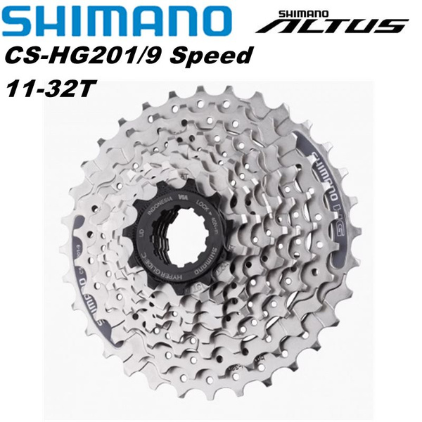 Звезда задняя (кассета) 9 скоростей 11-32Т, Shimano Altus CS-HG201, OEM ...