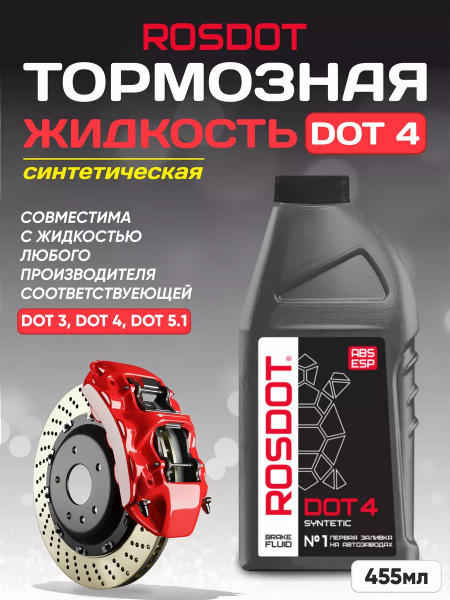 Жидкость тормозная РосДОТ Тормозная жидкость DOT 4 - купить по ...