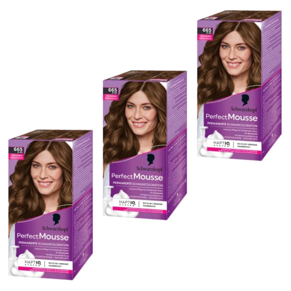 Schwarzkopf Perfect Mousse Краска-мусс для волос, тон 665 Шоколадное ...