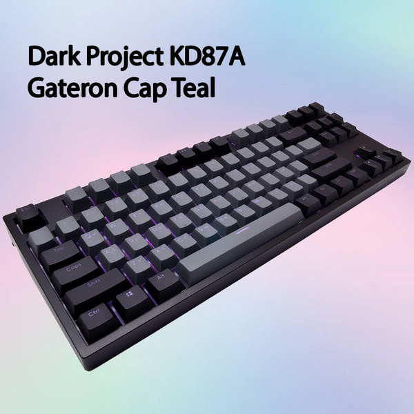 Механическая клавиатура Dark Project KD87A Gateron Mechanical Cap Teal ...
