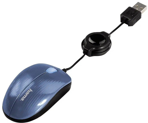 Мышь проводная HAMA M474, синий - купить по выгодной цене в интернет ...
