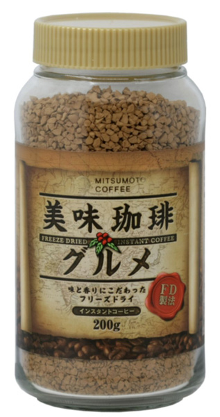 Растворимый кофе Mitsumoto 200 грамм стеклянная банка 100% арабика ...