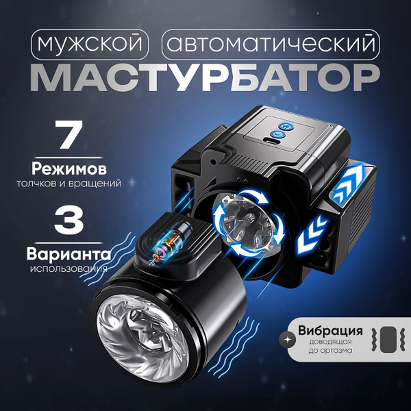 Мастурбатор мужской автоматический с фрикциями, ротацией и вибрацией ...
