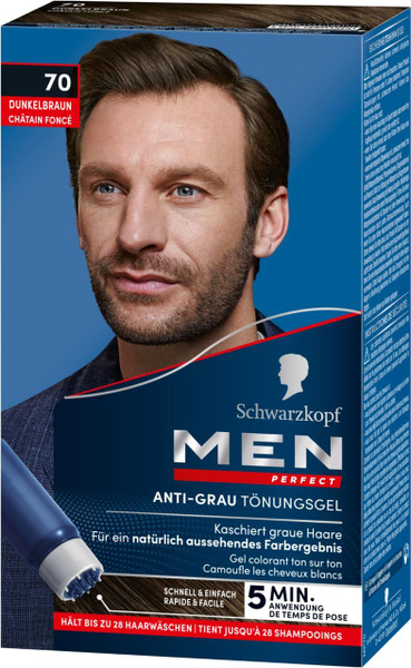 SCHWARZKOPF MEN Perfect Оттеночный гель против седины для мужчин, тон ...