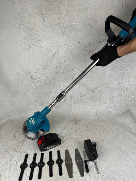 Триммер аккумуляторный садовый Makita 26V электрический для травы ...
