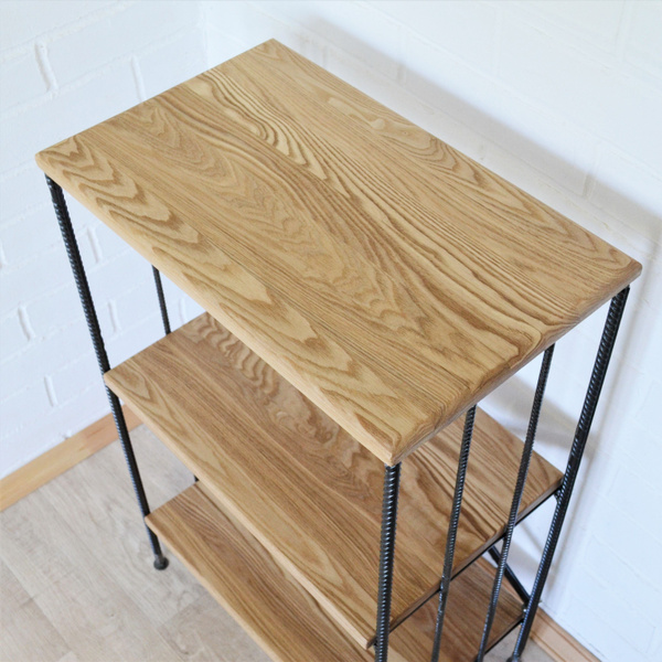 Этажерка лофт 3 полки ясень металл - купить в интернет-магазине OZON по ...