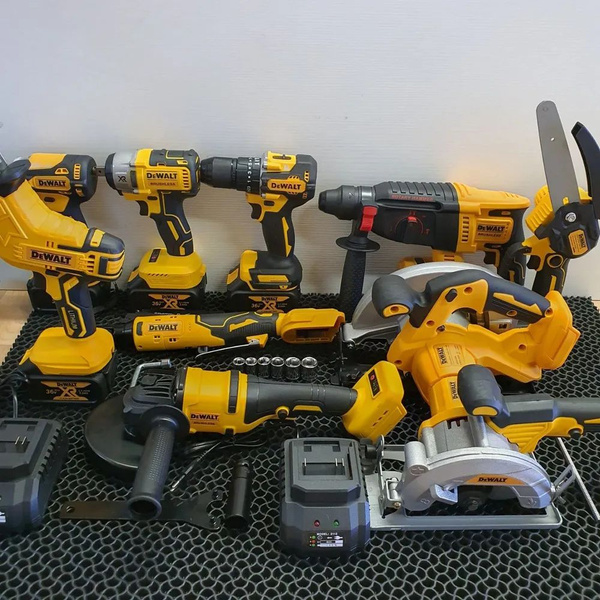 Набор аккумуляторного инструмента 10в1 DeWalt - купить с доставкой по ...