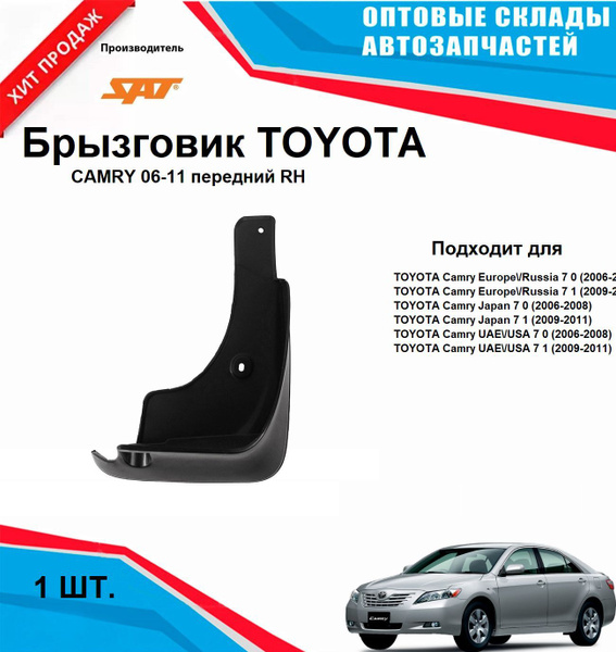Брызговик Toyota Camry (XV40) 06-11 / Camry UAE/USA 06-11 (Спереди/ Справа)