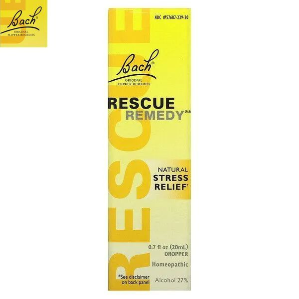 BACH Rescue Remedy, Natural Stress Relief, капли для снятия стресса, 20 ...