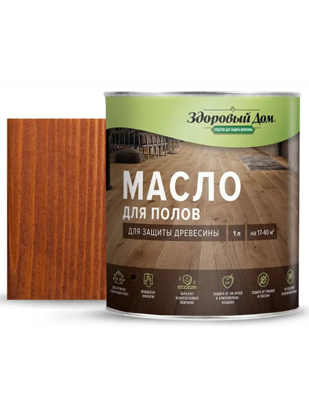 Здоровый дом Масло-воск 1 л., прозрачный - купить с доставкой по ...