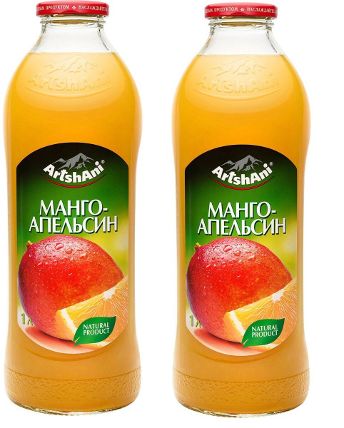Нектар Манго и апельсин, ArtshAni, 2 шт. по 1 л, Россия купить на OZON ...