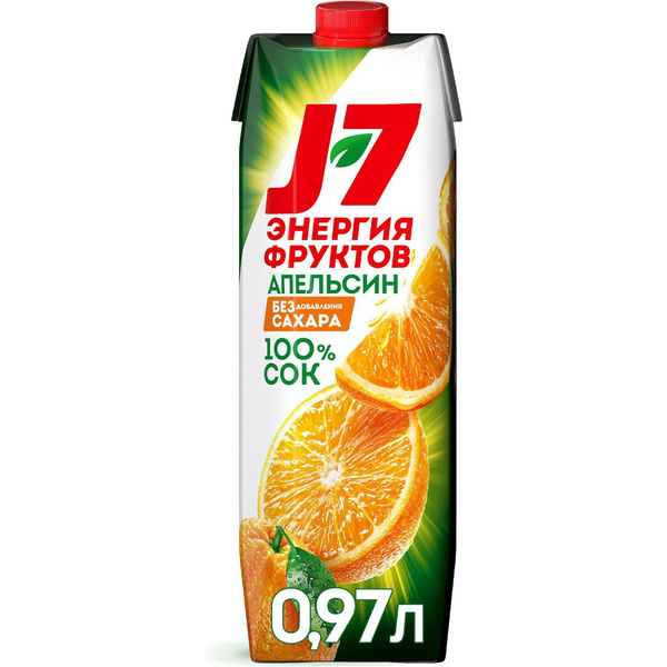 Сок J7 апельсиновый 970 мл купить на OZON по низкой цене (1731709476)