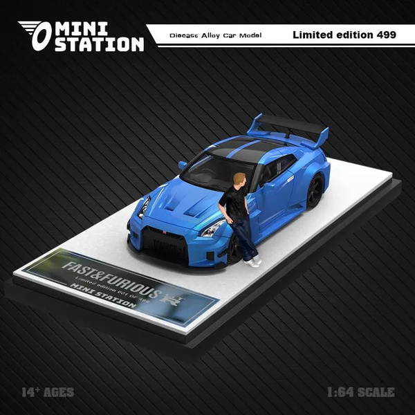 Коллекционная машинка Mini Station 1:64 Fast & Furious Brian's GTR R35 ...