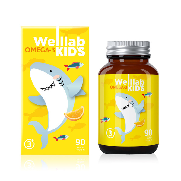 Характеристики Омега-3 для детей KIDS OMEGA-3, 90 капсул подробное ...