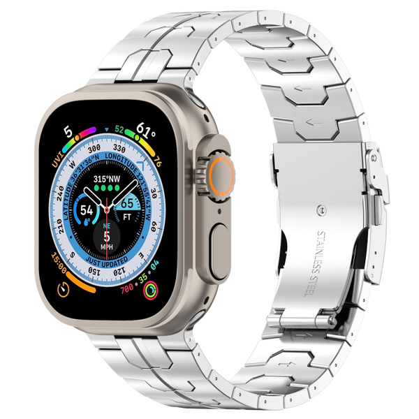 титановый металл ремешок для смарт часов Apple Watch Series 1-9/SE ...