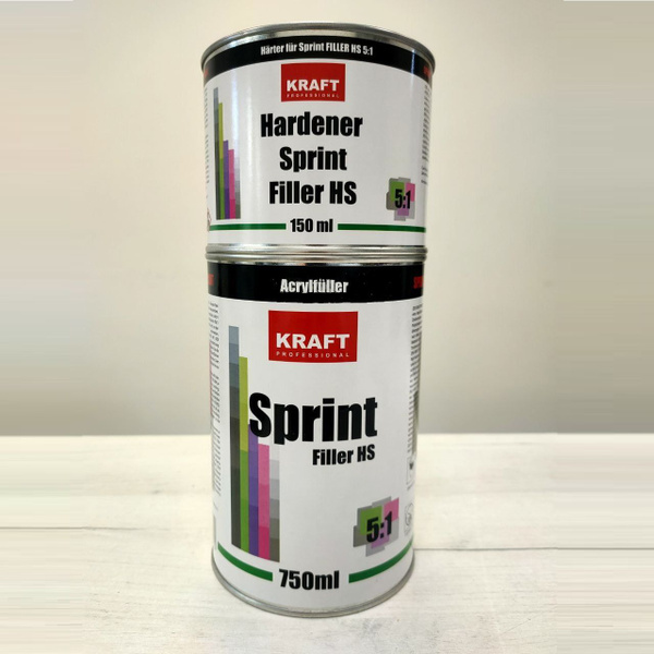 Грунт акриловый KRAFT PROFESSIONAL "SPRINT" 5:1, с отвердителем, 0,75л ...