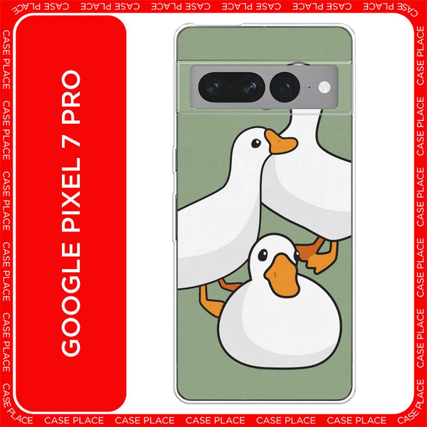 Силиконовый чехол на Google Pixel 7 Pro / Гугл Пиксель 7 Про - "Утиное ...