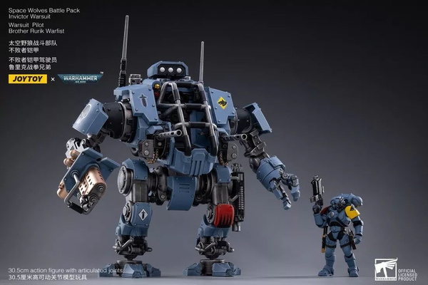 JOYTOY Action Figure 1/18 Warhammer 40.000: Space Wolves Bjorn The Fell Handed – Collezionabile Da 20 Cm In Resina - 2