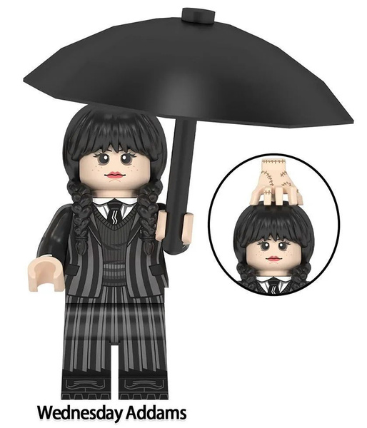 Мини фигурка лего 1 шт Уэнздей Семейка Аддамс / Wednesday Addams купить ...