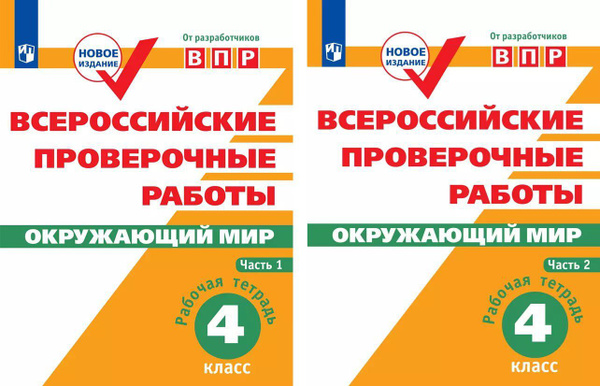 Рабочая тетрадь ВПР Окружающий мир. 4 класс. Часть 1 + часть 2 ...