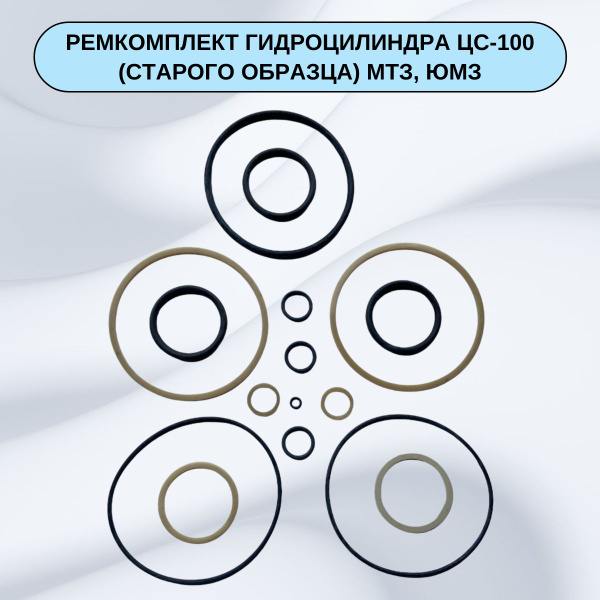 Рем/комп гидроцилиндра ЦС-100 с/о МТЗ, ЮМЗ (3009) (Витязь)