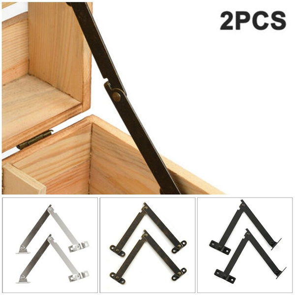 2 шт. металлические петли для крышки, держатели, антикварные бронзовые ...