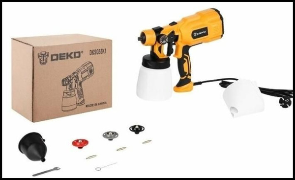 Краскопульт электрический DEKO DKSG55K1 HVLP (550W, 800 мл ...