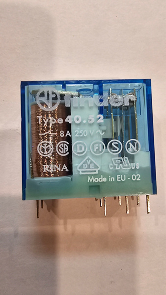Relè Finder 40.52.9.012.0001 | 12VDC | 8 Pin | 8A | Elettromeccanico Per Uso Generale