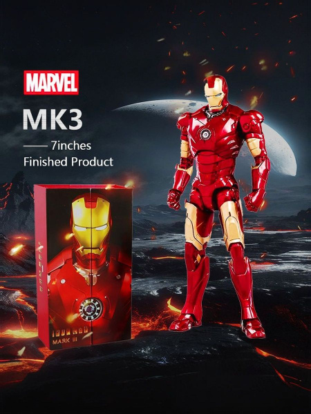 Mô hình ZD Toys Iron Man Mark 3 (MK3) Led version 1/5 Action Figure
