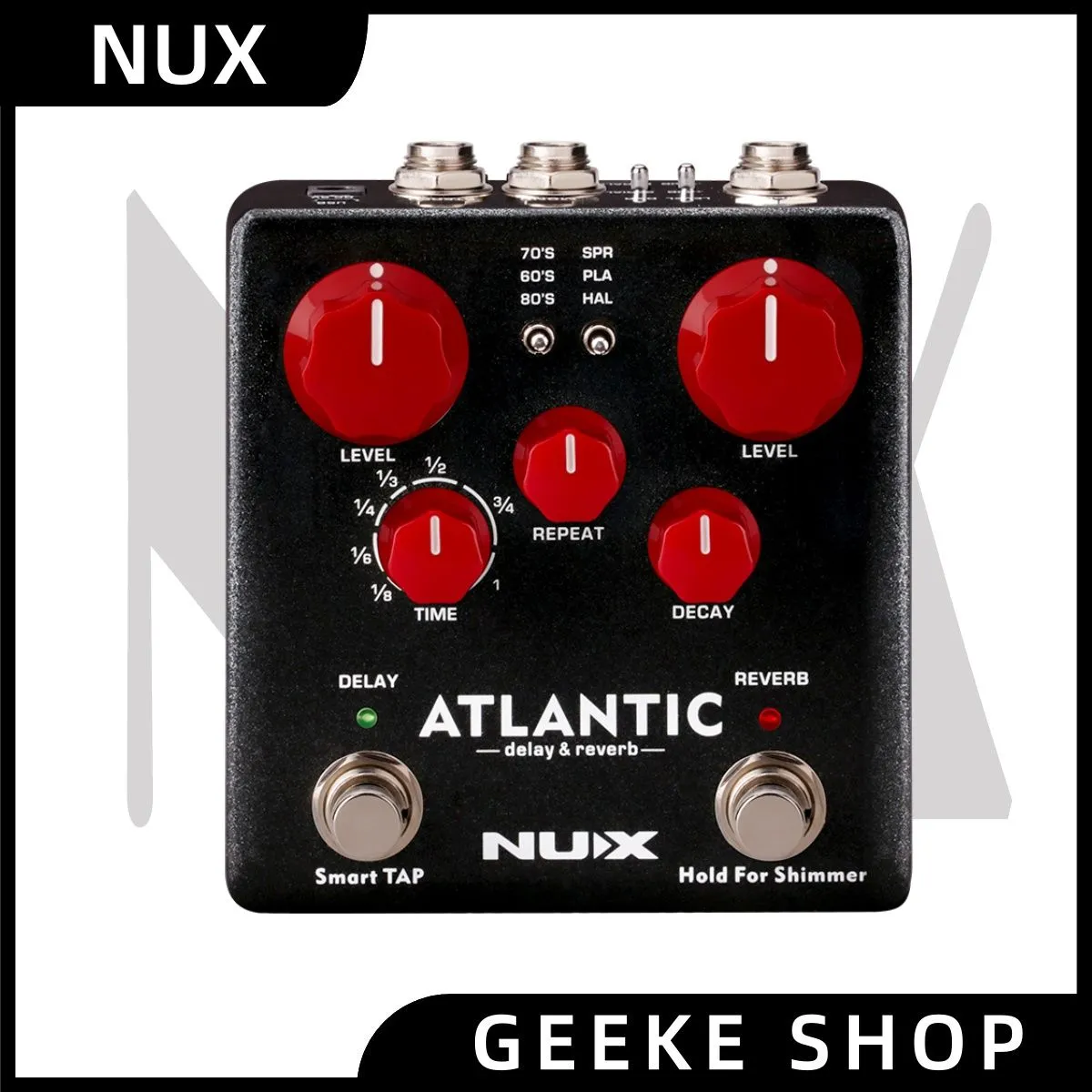 NUX NDR-5 NUX Atlantic Delay & Reverb Pedal,Педаль эффектов задержки