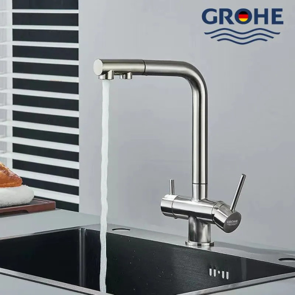 GROHE Смеситель для кухни с подключением к фильтру для питьевой воды,с ...