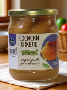 Сосиски веганские постные VEGO в желе 500 г
