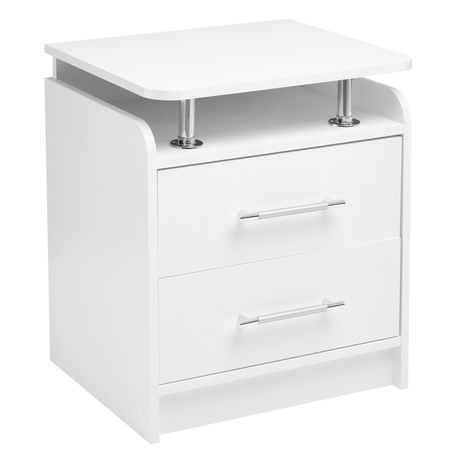 Тумба прикроватная белая / 600х500х410 Милан / тумба прикроватная напольная