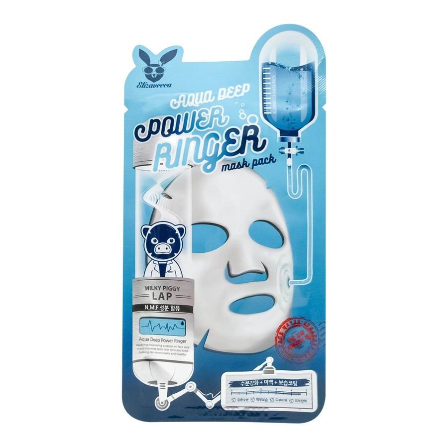 Увлажняющая маска корея. Elizavecca Aqua Deep Power Ringer Mask Pack, 23 мл. Aqua Deep Power Ringer Mask Pack. ЕЛЗ Power Ringer маска для лица на тканевой основе Aqua Deep Power Ring Mask Pack 23мл. Тканевая маска Elizavecca увлажняющая.