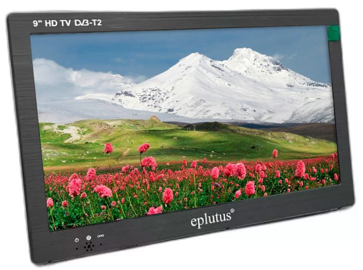 Eplutus Портативный телевизор 9" HD, черный