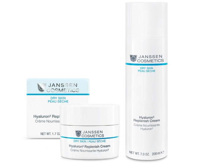 Janssen cosmetics крем для глаз. Janssen Cosmetics Dry Skin. Hyaluron Replenisher Cream 200. Увлажняющий крем для лица лимитированной Janssen Cosmetics Hyaluron Replenisher Care. Hyaluronic replenish Cream Janssen.