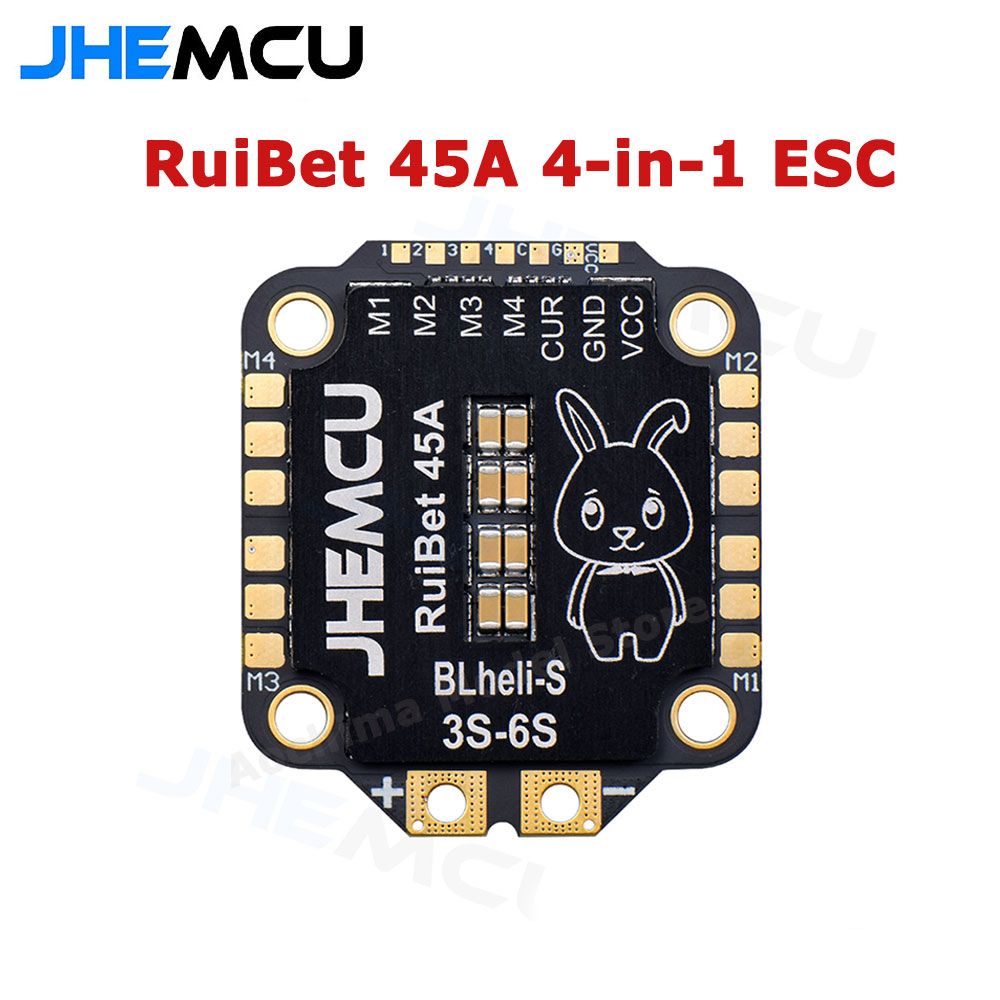 Регулятор скорости JHEMCU RuiBet 45A 4в1 BlHeli_S 3-6S ESC - купить с доставкой 