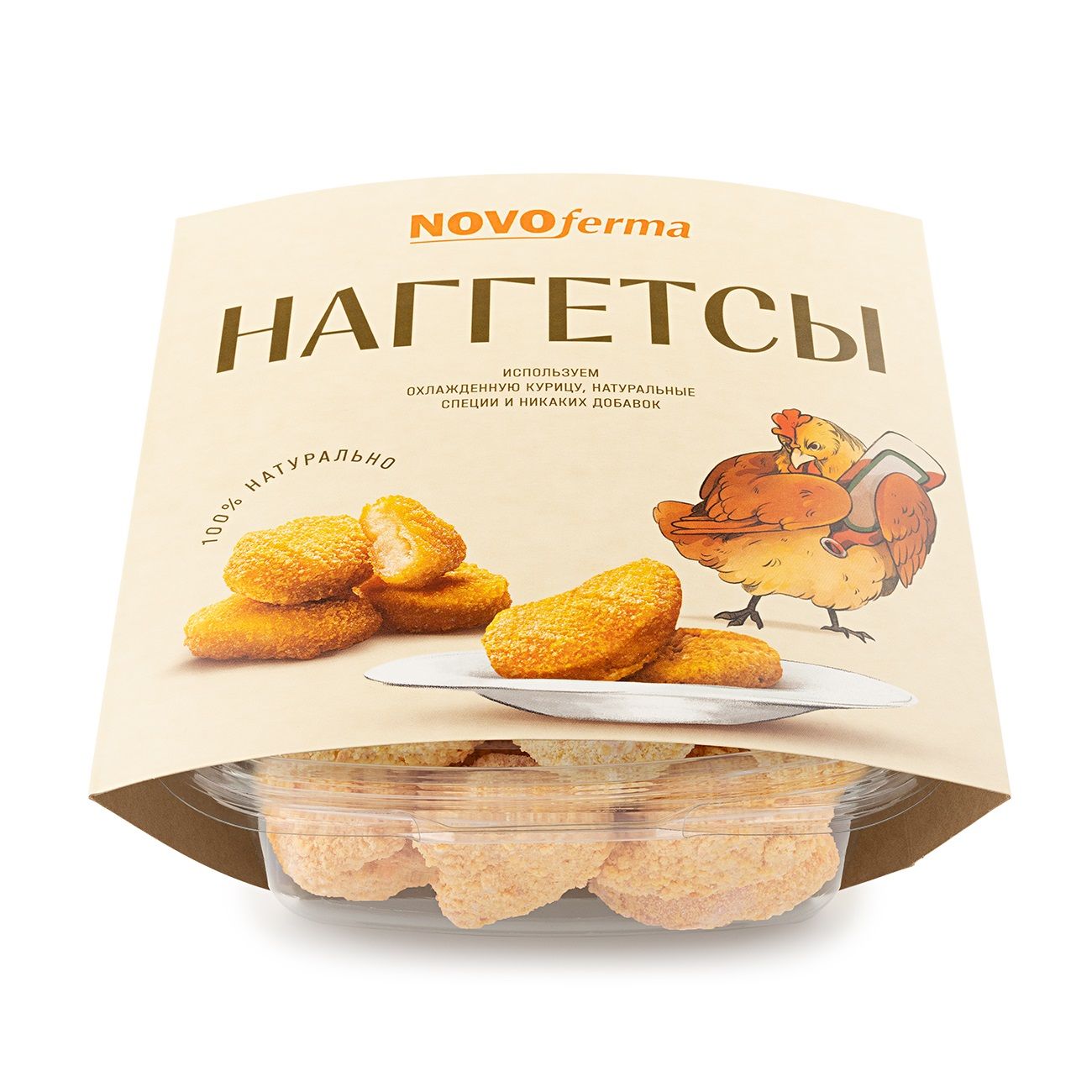 Наггетсы из мяса птицы NOVOferma, замороженные, 400 г