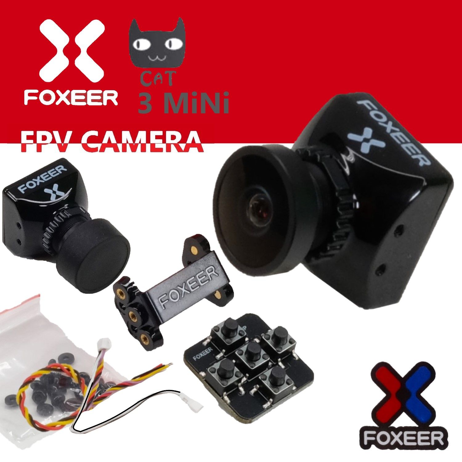 FPVкамераFOXEERCat3MiniStarlightNight1200TVL/4:3/16:9